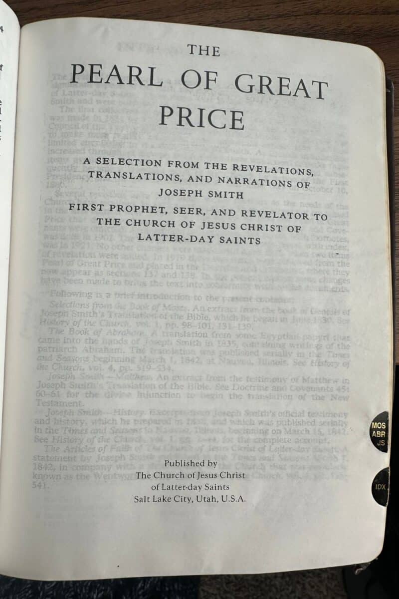 The Book of Abraham: Proving Joseph Smith Was a Fraud 2 The first page of the translations of the book of Abraham for mormonism.